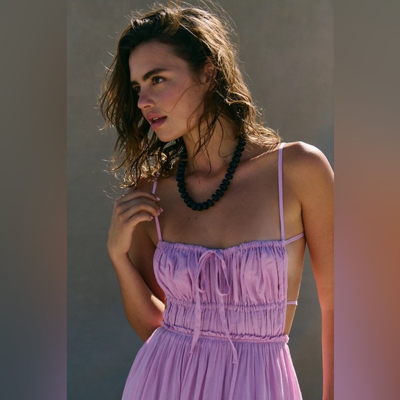 Free People Taking Sides Maxi Dress in Petal Rains - Picture 4 of 4